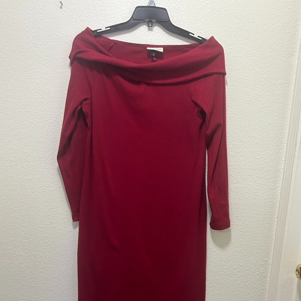 Universal Thread long red dress with twist neck